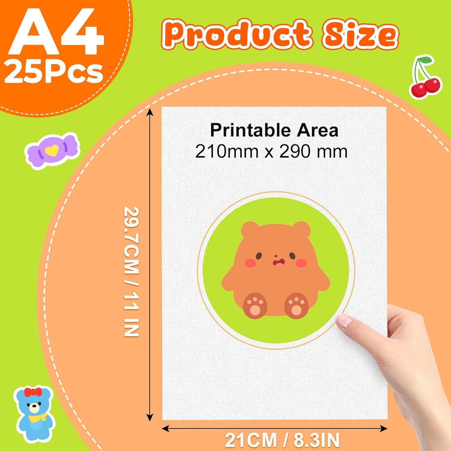 Printable Shrinky Dink Sheets - 25PCS A4 White Shrink Plastic Sheets for Inkjet Printer, Shrink Paper for Crafts (8.3 x 11.7 in, White)