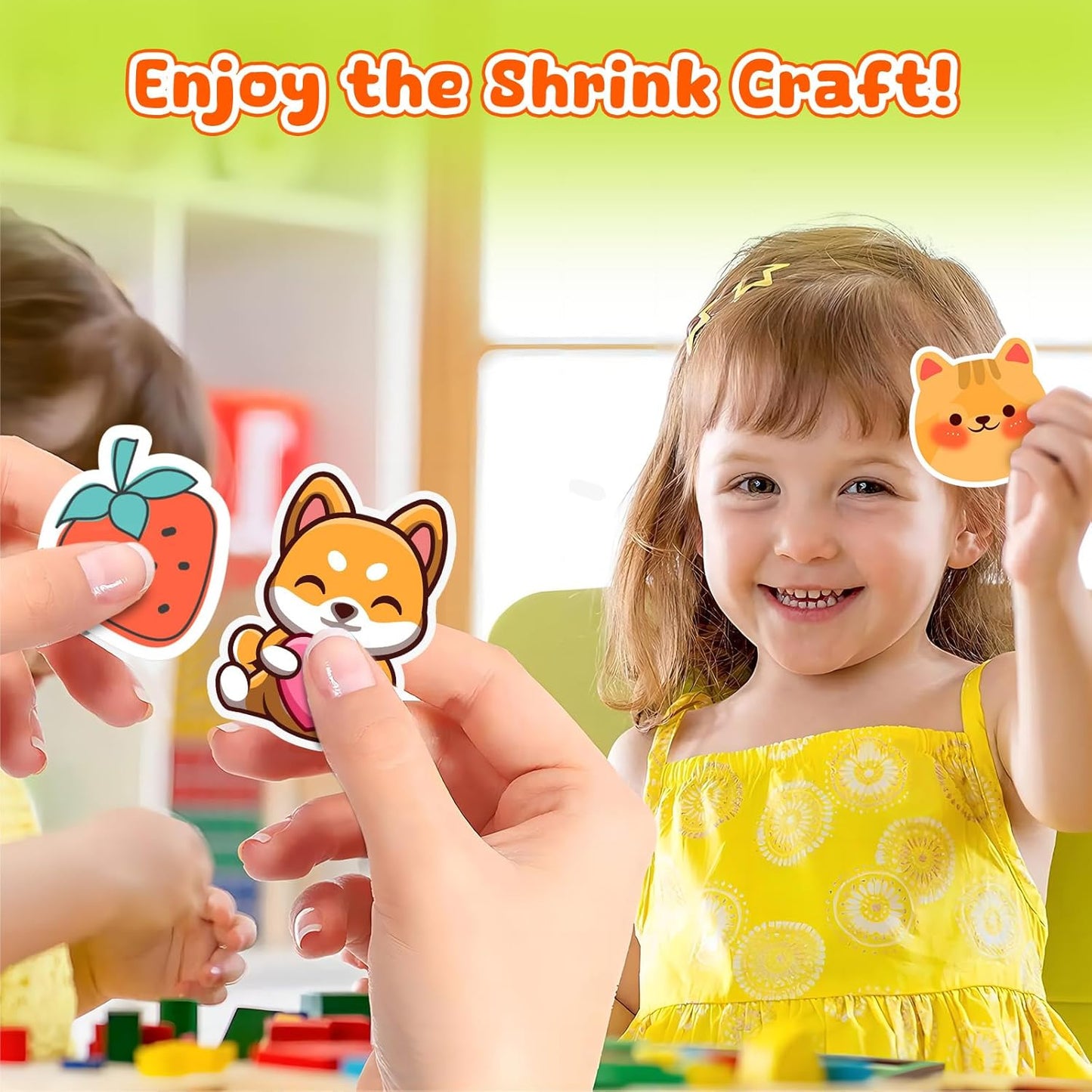 Printable Shrinky Dink Sheets - 25PCS A4 White Shrink Plastic Sheets for Inkjet Printer, Shrink Paper for Crafts (8.3 x 11.7 in, White)