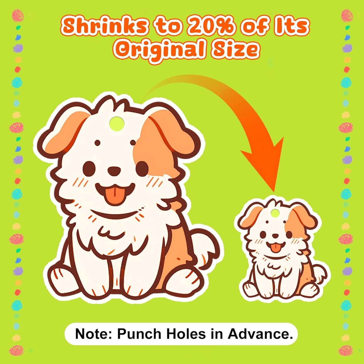 Printable Shrinky Dink Sheets - 25PCS A4 White Shrink Plastic Sheets for Inkjet Printer, Shrink Paper for Crafts (8.3 x 11.7 in, White)