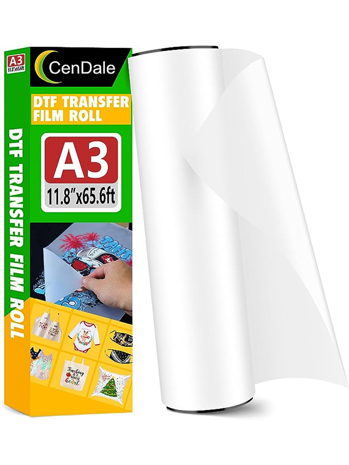 Cendale DTF Transfer Film, 30 Sheets Double-sided Matte Clear