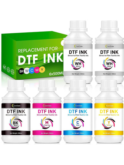 CenDale Premium DTF Ink DTF Transfer Ink Refill for DTF Printers Epson  ET-8550, XP-15000, L1800, L805, R1390, R2400, Heat Transfer Printing Direct  to